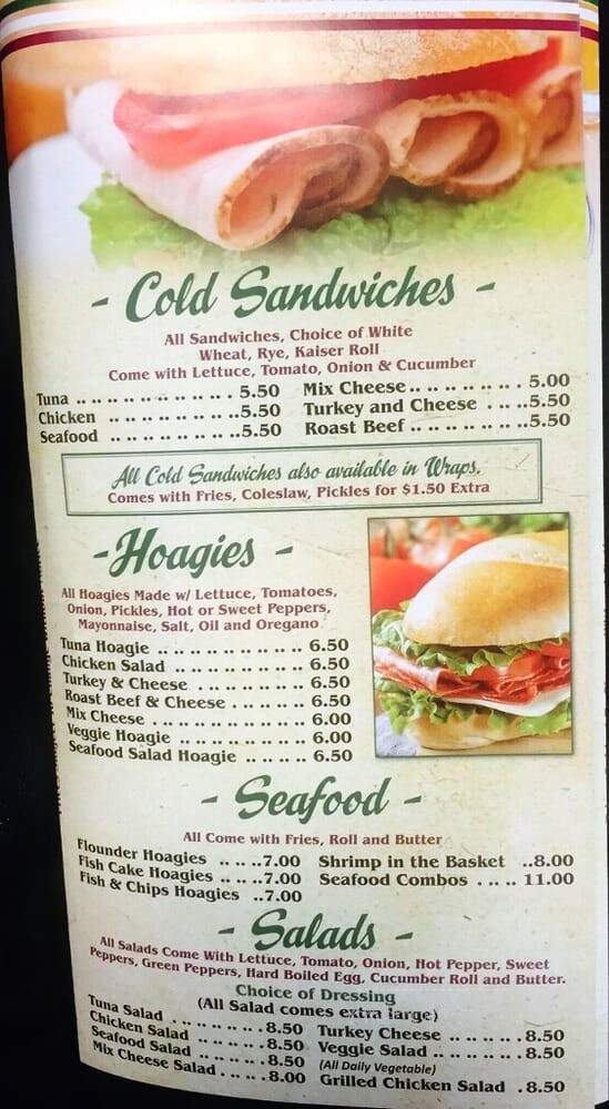 The Pizza Place - Philadelphia, PA menu_pic
