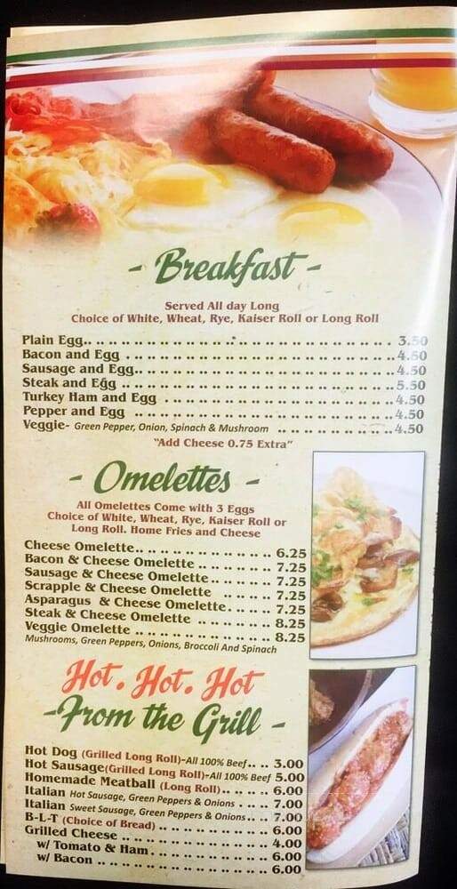 The Pizza Place - Philadelphia, PA menu_pic