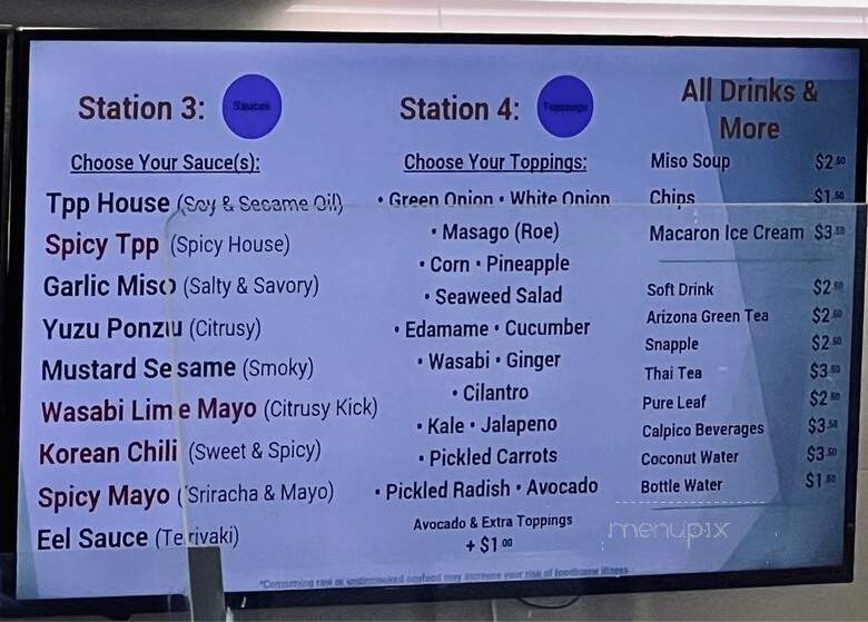 The Poke Place - Rancho Cucamonga, CA menu_pic