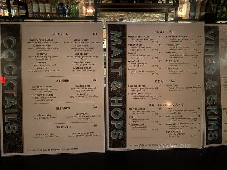 The Semi-Tropic - Los Angeles, CA menu_pic