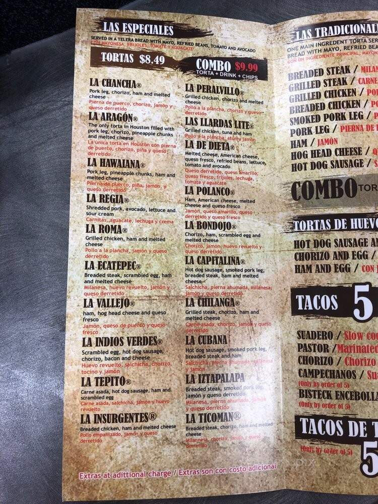 Tortas Las Llardas - Houston, TX