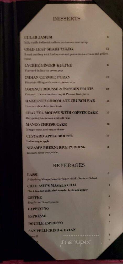 21 Spices by Chef Asif - Naples, FL menu_pic