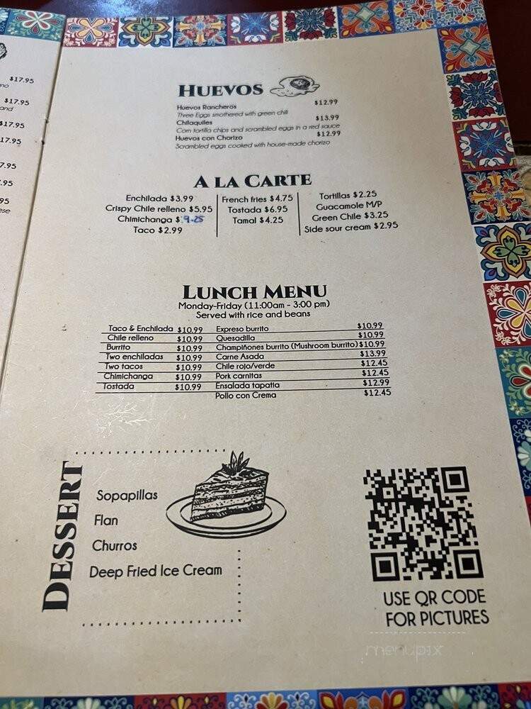 3 Margaritas - Pueblo, CO menu_pic