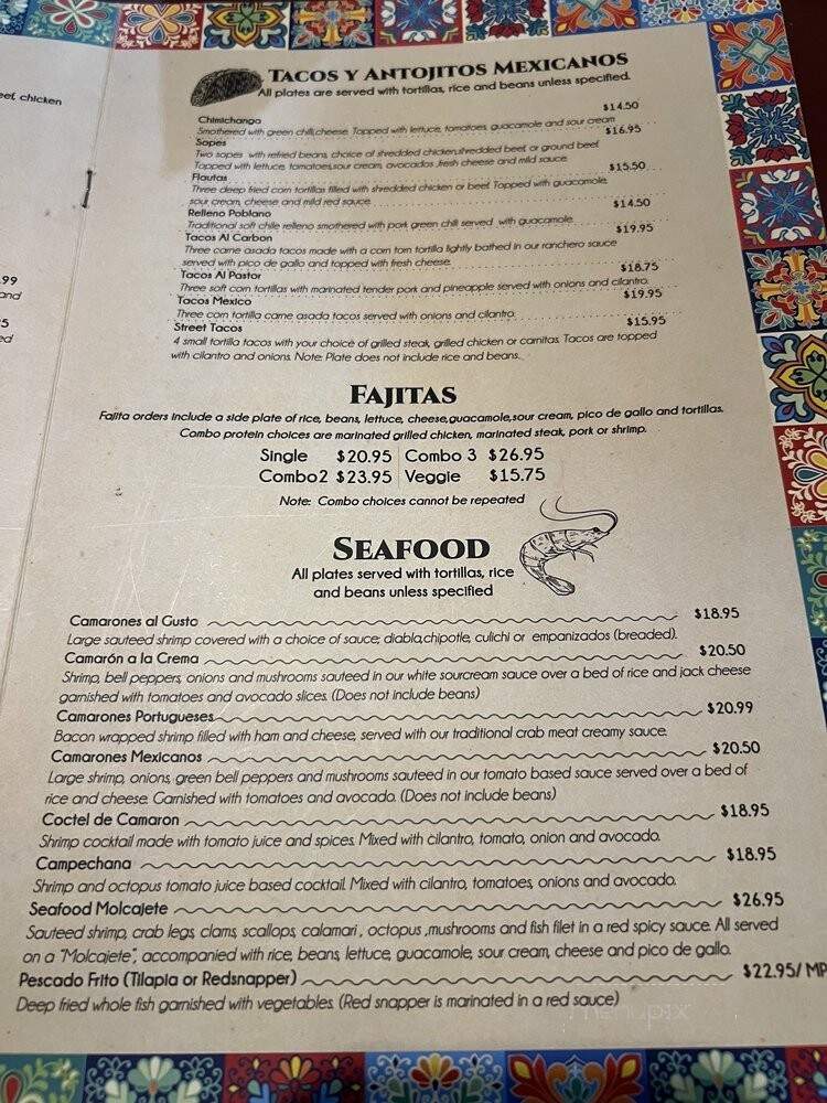 3 Margaritas - Pueblo, CO menu_pic