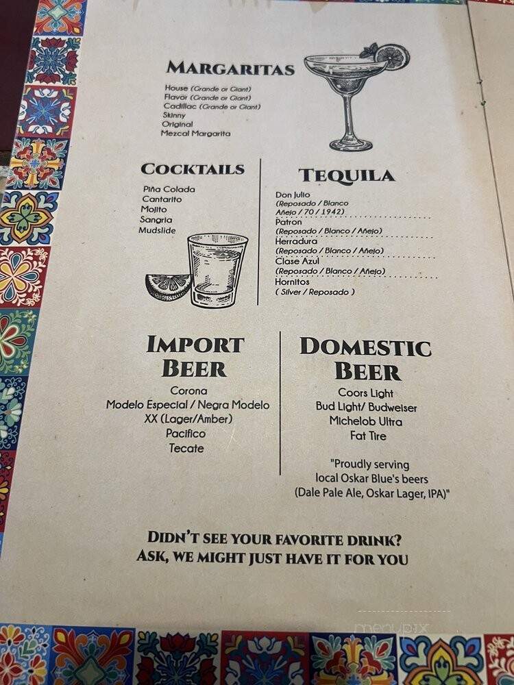 3 Margaritas - Pueblo, CO menu_pic