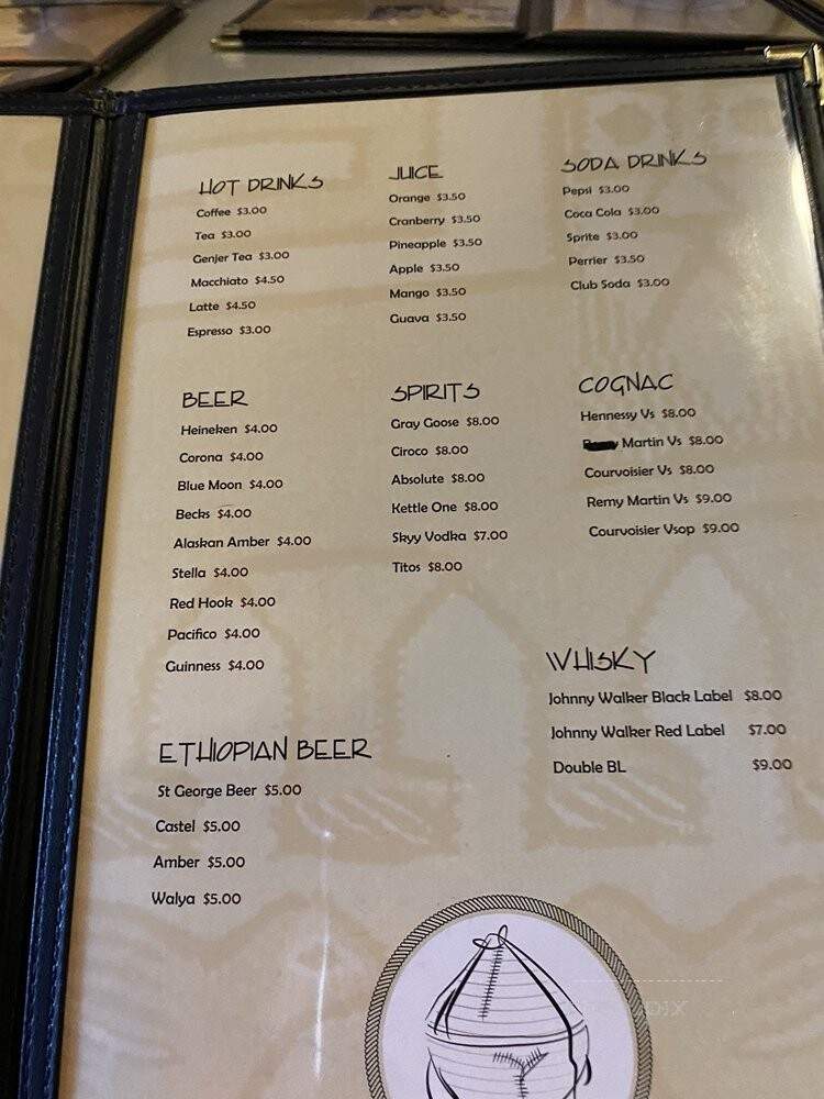 Agelgil Ethiopian Restaurant - Seattle, WA menu_pic