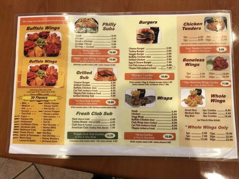 America's Best Wings - Woodbridge, VA menu_pic