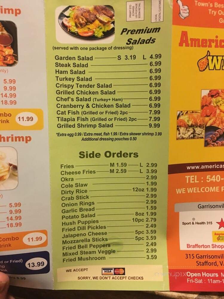 America's Best Wings - Woodbridge, VA menu_pic
