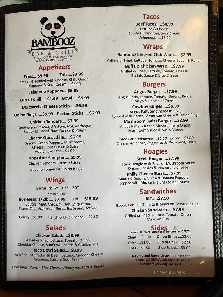 Bambooz Bar & Grill - Wilder, KY