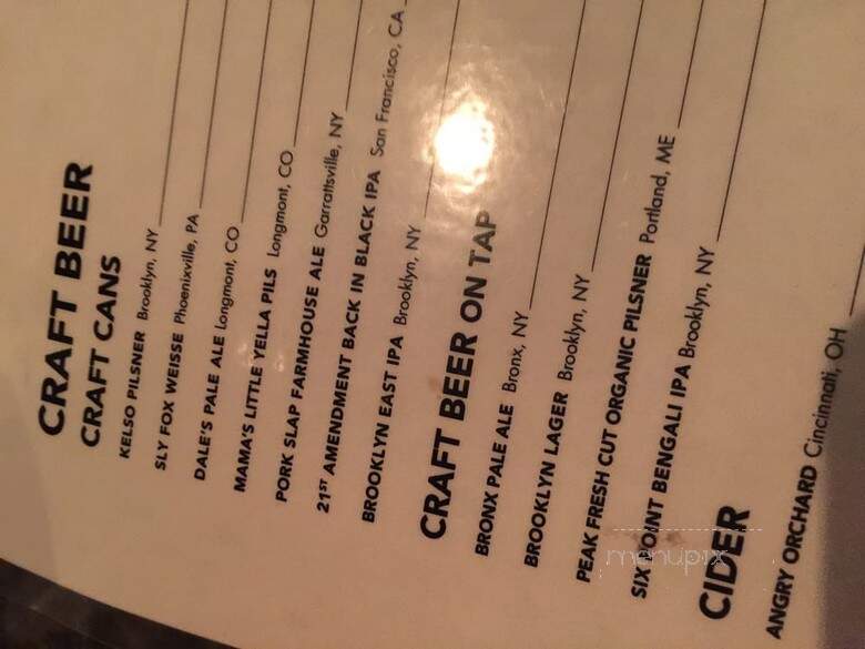Black Tap Craft Burgers & Beer - New York, NY menu_pic