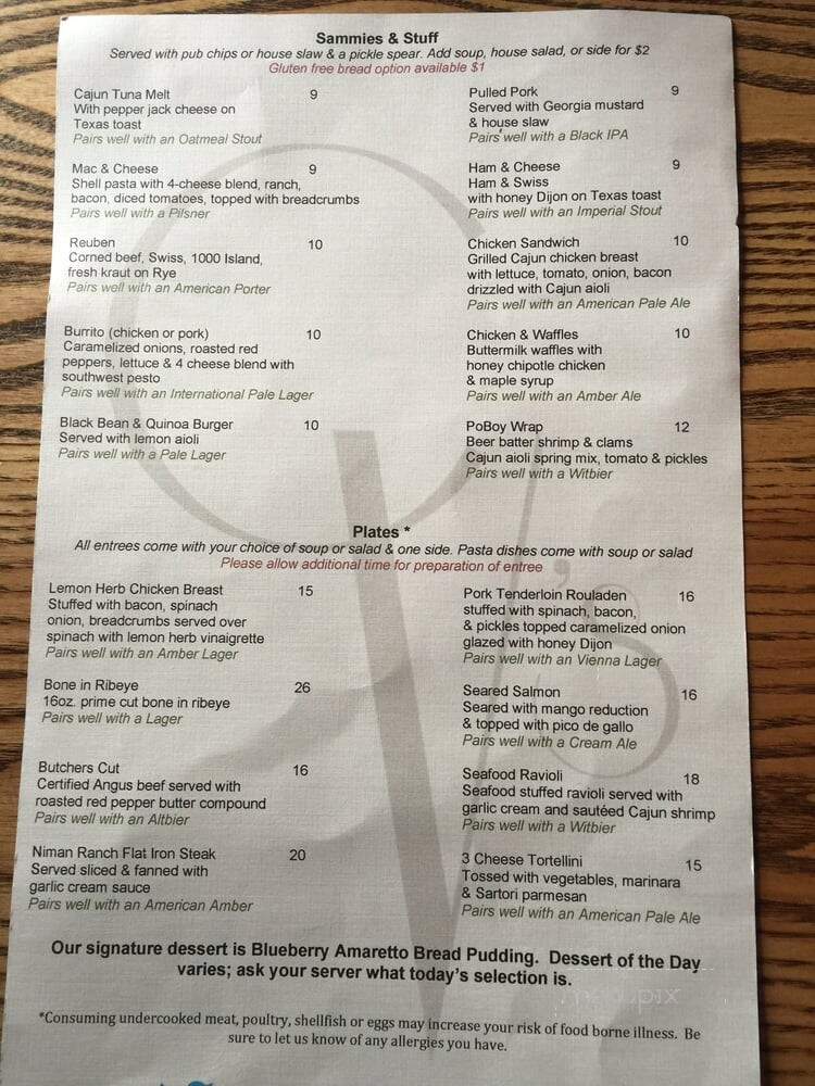 Chester V's - Oshkosh, WI menu_pic
