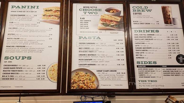 Corner Bakery Cafe - Orem, UT menu_pic