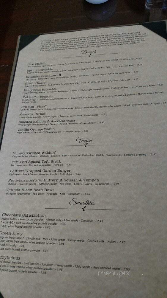 Deliteful Meals - Thousand Oaks, CA menu_pic