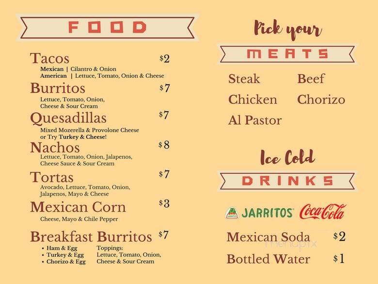 Fernando's Food - Champaing, IL menu_pic