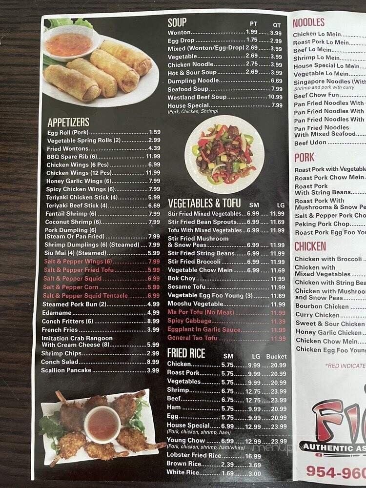 Firi Bistro Restaurant & Pizzeria - Pompano Beach, FL menu_pic