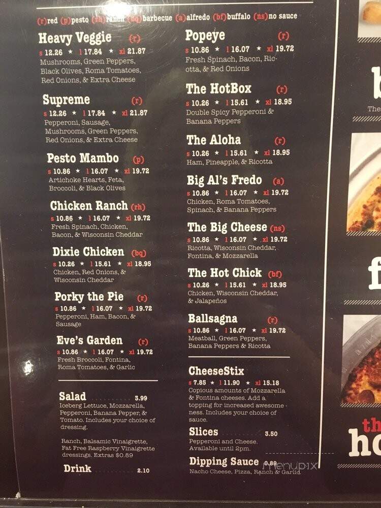 HotBox Pizza - Indianapolis, IN menu_pic