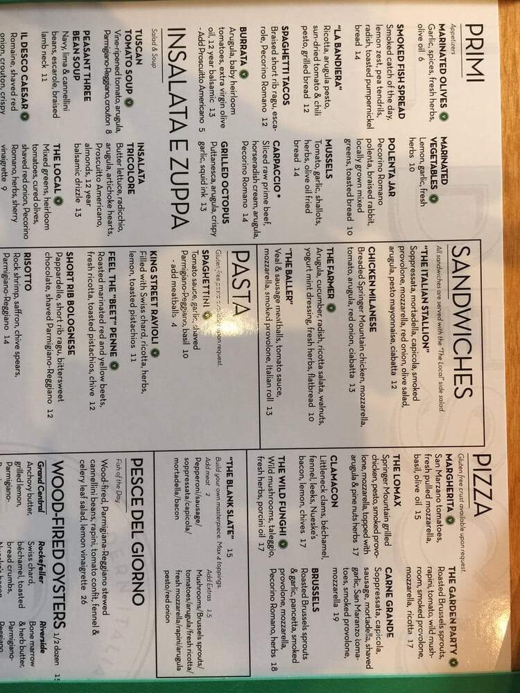 IL DESCO - Jacksonville, FL menu_pic