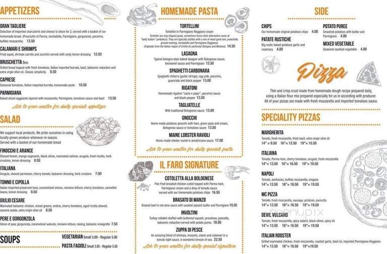 Il Faro Pizzeria & Wine Bar - Coral Springs, FL menu_pic