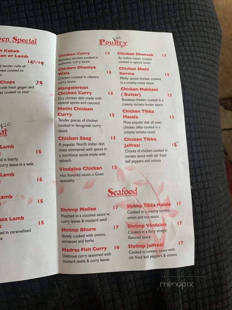 India Cafe - Chambersburg, PA menu_pic