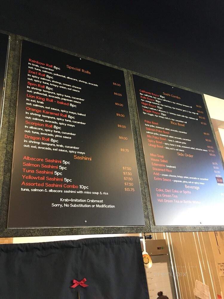 Just Sushi To Go - San Diego, CA menu_pic