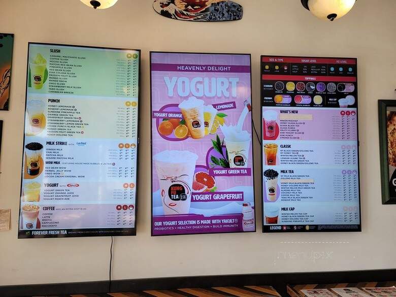 Kung Fu Tea - San Diego, CA menu_pic
