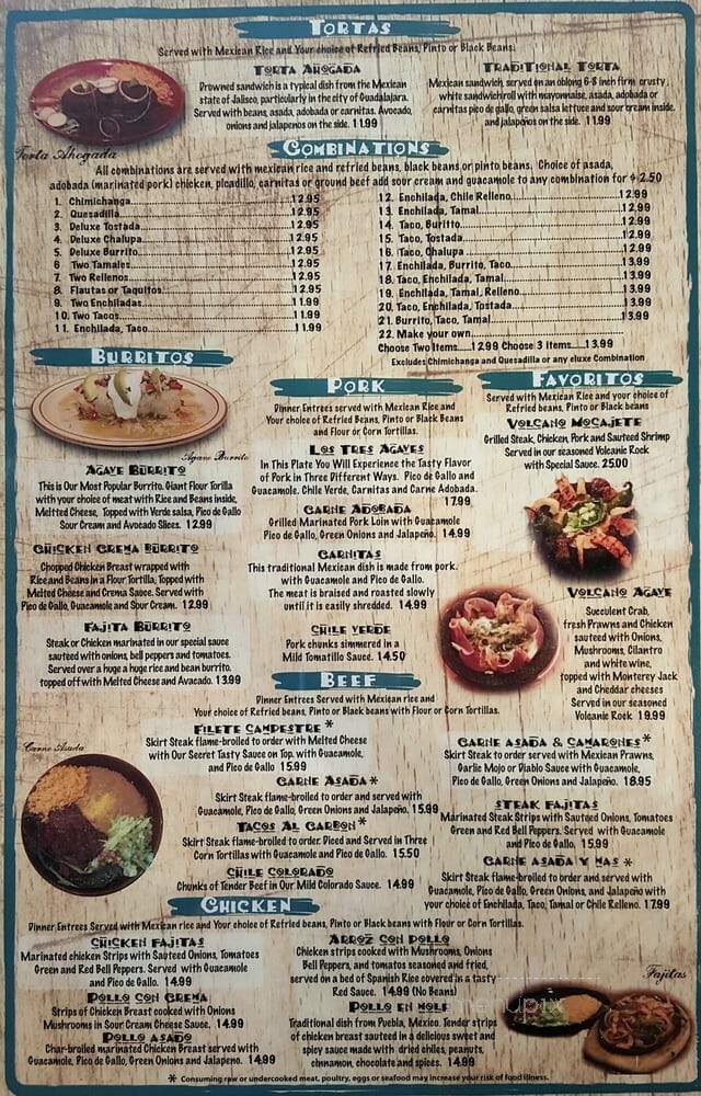 Los Agaves - Centralia, WA menu_pic