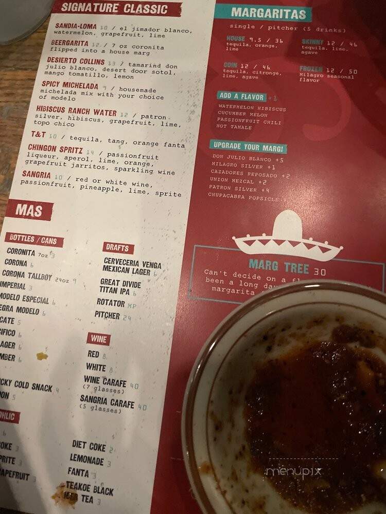 Los Chingones DTC - Denver, CO menu_pic