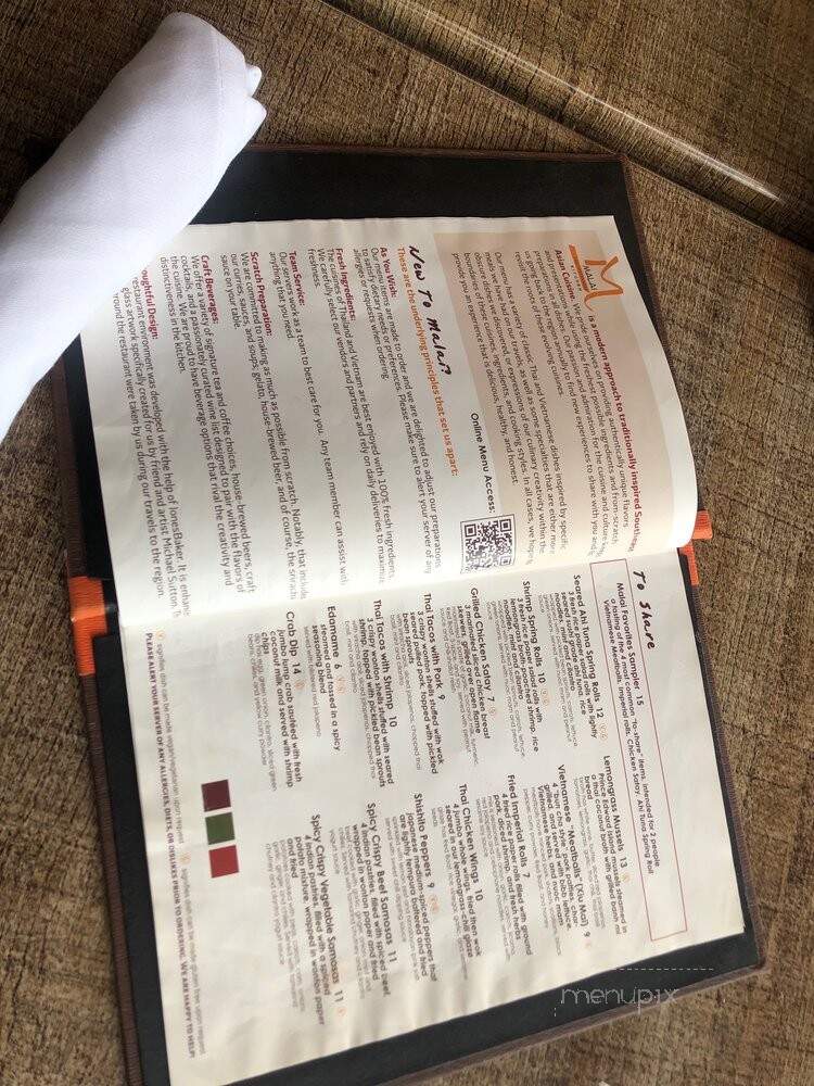 Malai Kitchen - Southlake, TX menu_pic