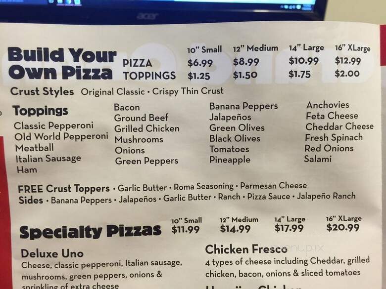 Marco's Pizza - Fairborn, OH menu_pic