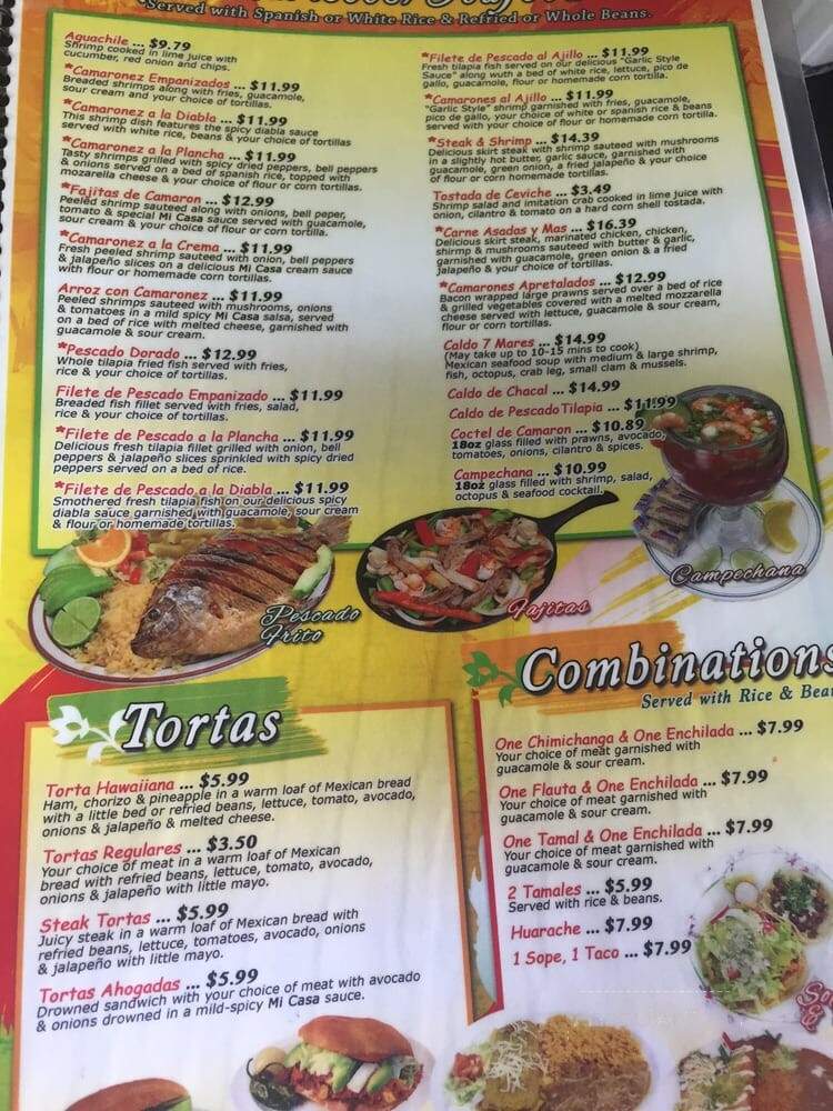Mi Casa Mexican Restaurant - Moses Lake, WA menu_pic