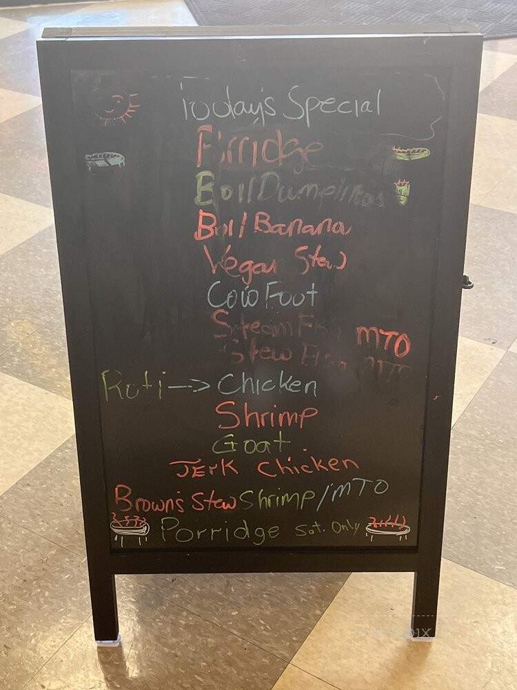 Mum's Jamaican Restaurant - Raleigh, NC menu_pic