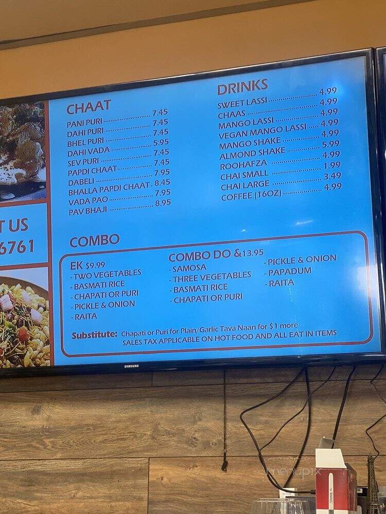 Namaste Spiceland - Thousand Oaks, CA menu_pic