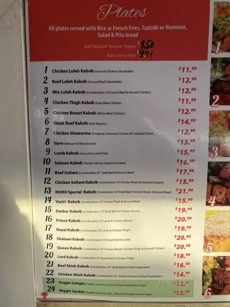 NoHo Cafe - Los Angeles, CA menu_pic
