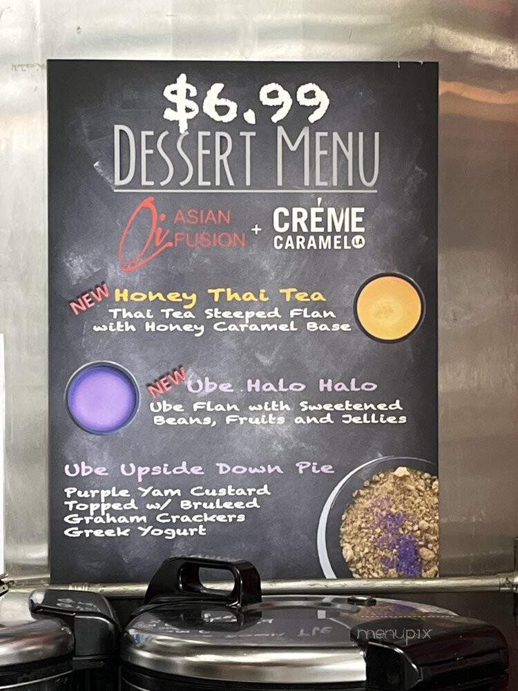 Oi Asian Fusion - Los Angeles, CA menu_pic
