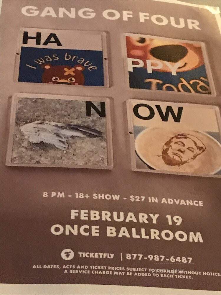 Once - Somerville, MA menu_pic