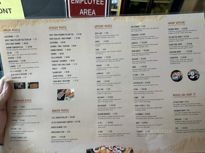 Pa Ord Zapp Ver - North Hollywood, CA menu_pic