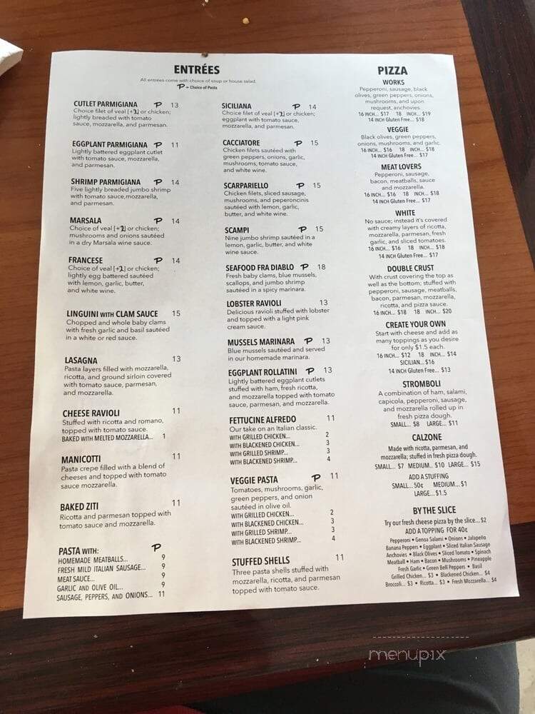 Pavarotti's Pizza - Cocoa Beach, FL menu_pic
