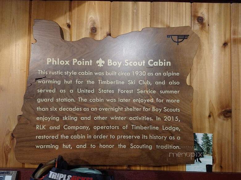 Phlox Point Cabin - Government Camp, OR menu_pic