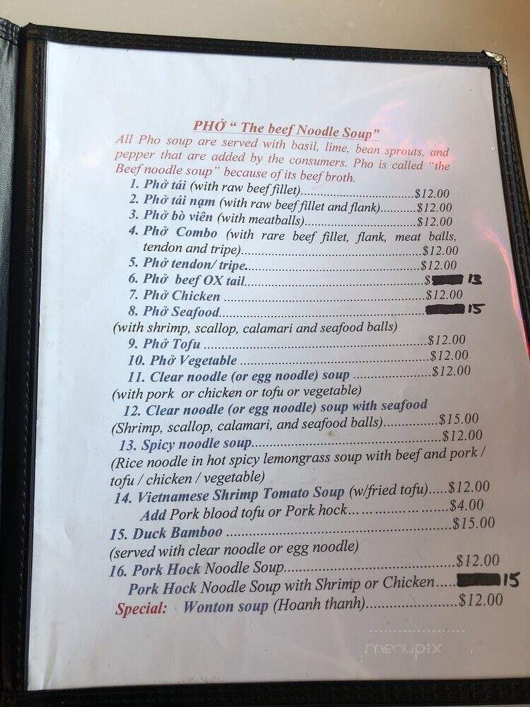 Pho Vietnam 8 - Anchorage, AK menu_pic