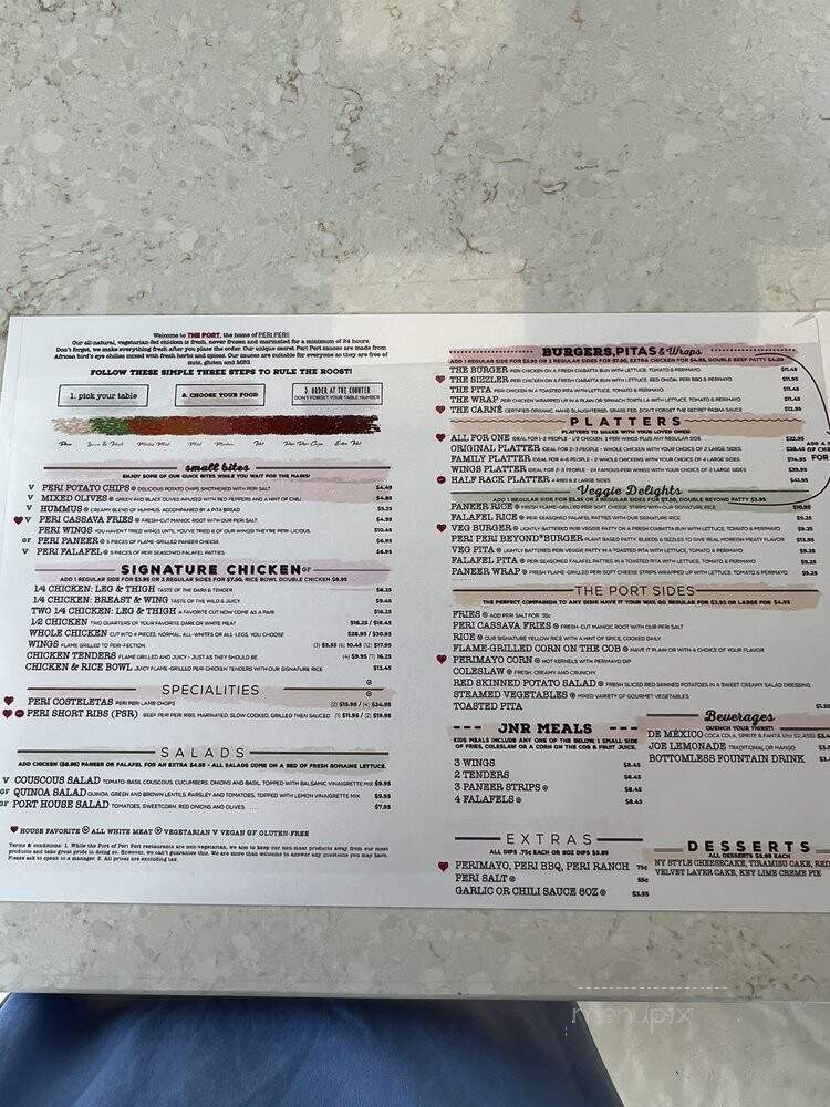 Porto's Peri Peri - Schaumburg, IL menu_pic