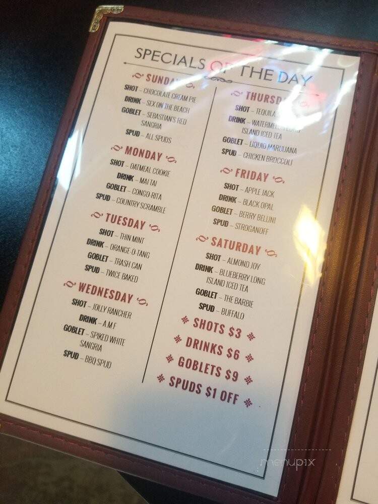 Spud Monkey's - Gresham, OR menu_pic