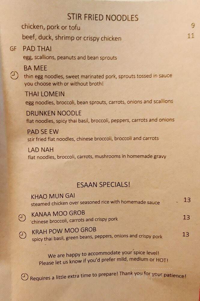 Thai Esaan - Portland, ME menu_pic