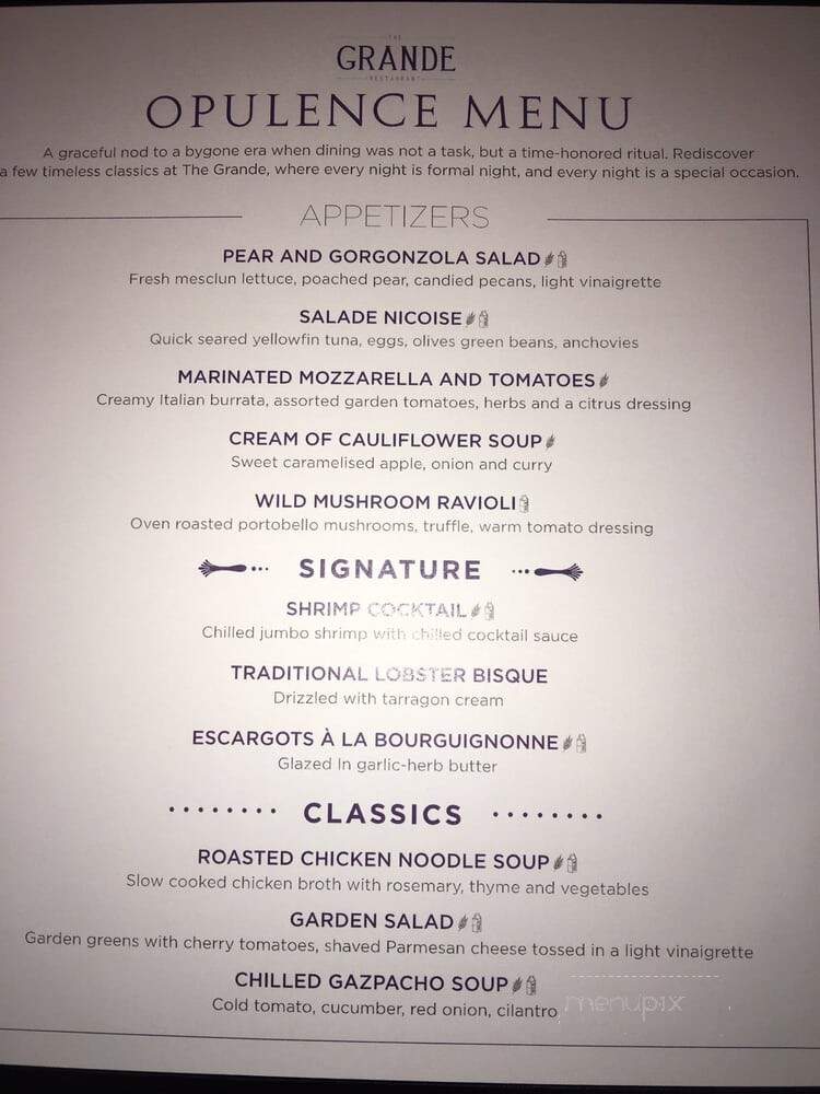 The Grand Restaurant - Bayonne, NJ menu_pic