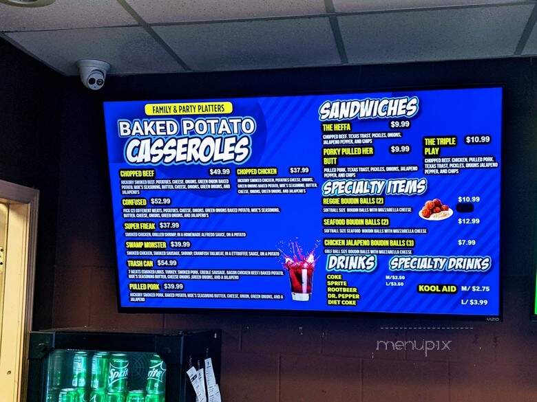 The Stuffed Baked Potato Factory - Houston, TX menu_pic