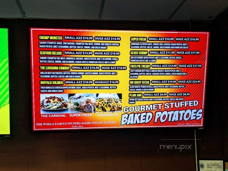 The Stuffed Baked Potato Factory - Houston, TX menu_pic