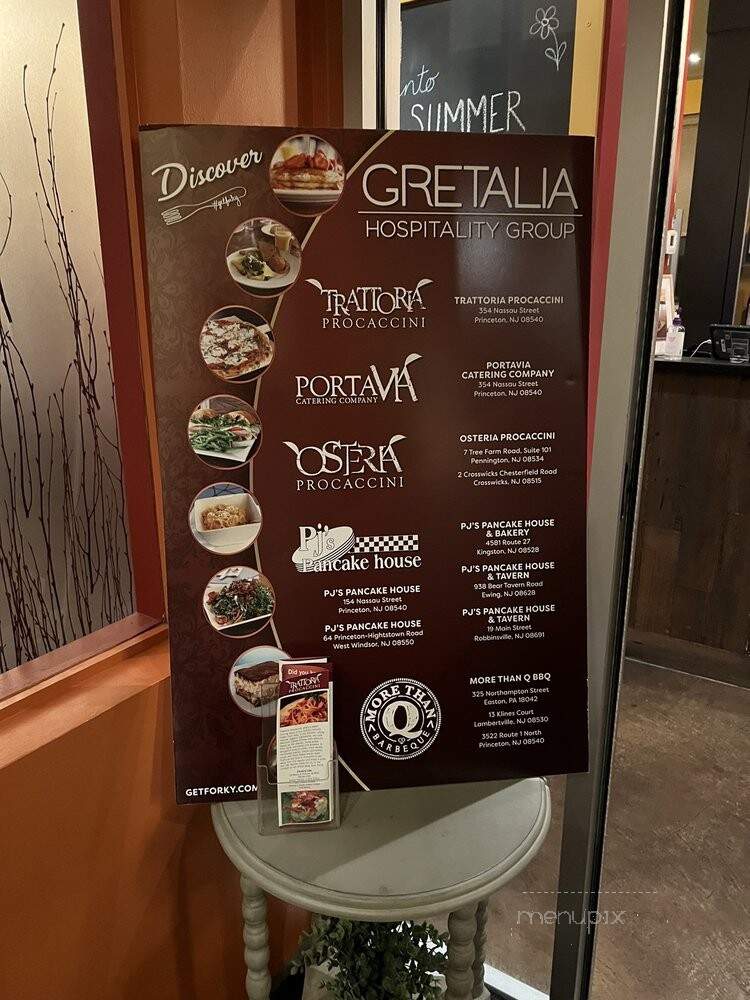 Trattoria Procaccini - Princeton, NJ menu_pic