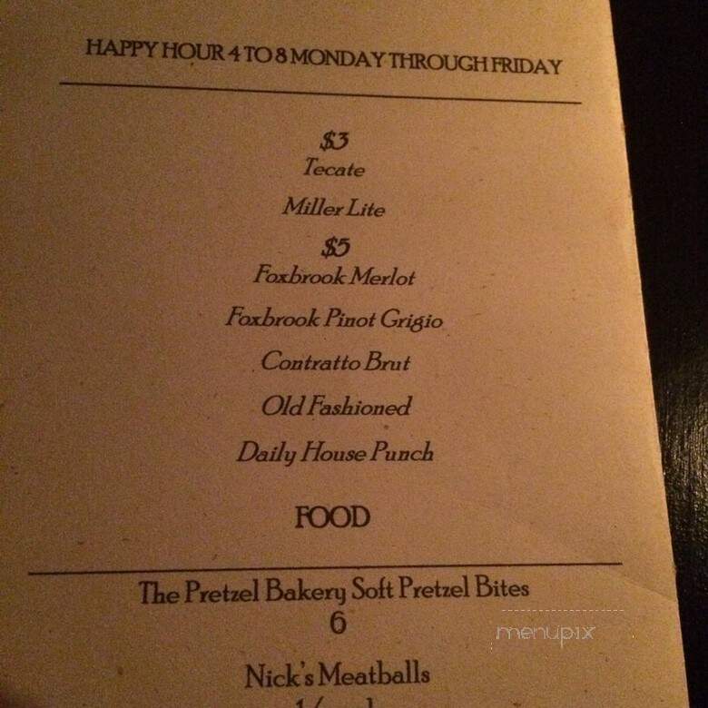 Twisted Horn - Washington, DC menu_pic