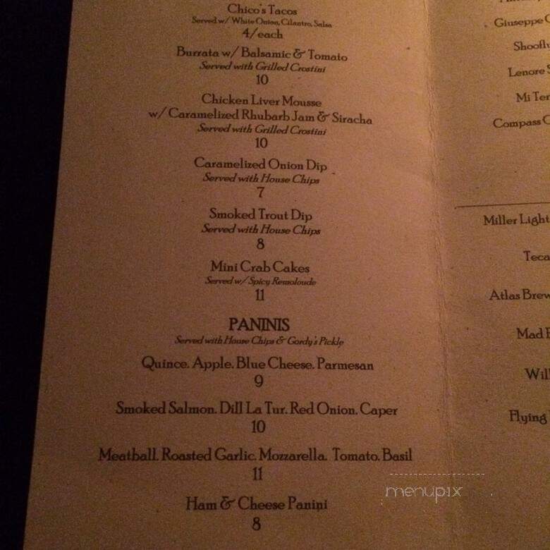 Twisted Horn - Washington, DC menu_pic
