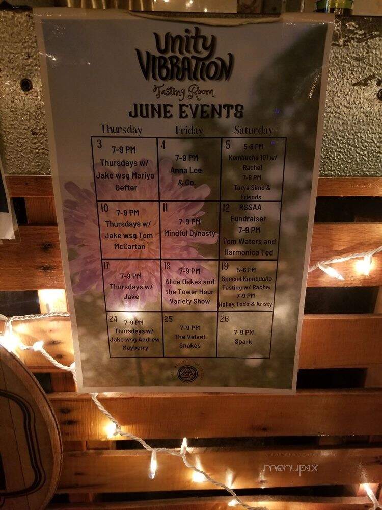 Unity Vibration - Ypsilanti, MI menu_pic