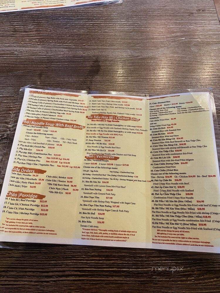 Viet Noodle Bar - Las Vegas, NV menu_pic
